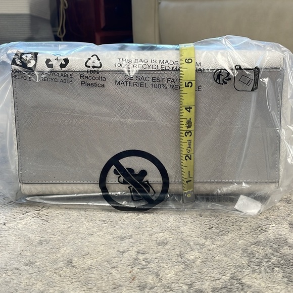 NWT MICHAEL Michael Kors Vincent Large Logo Tote Bag With Card Case Ivory - Picture 13 of 13